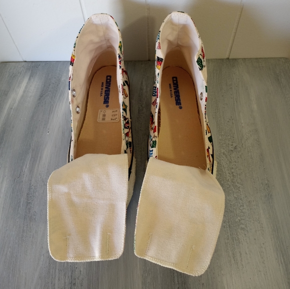 Vintage Converse All Star All Nations Flags World Peace Men's Size 5.5 - Picture 13 of 15